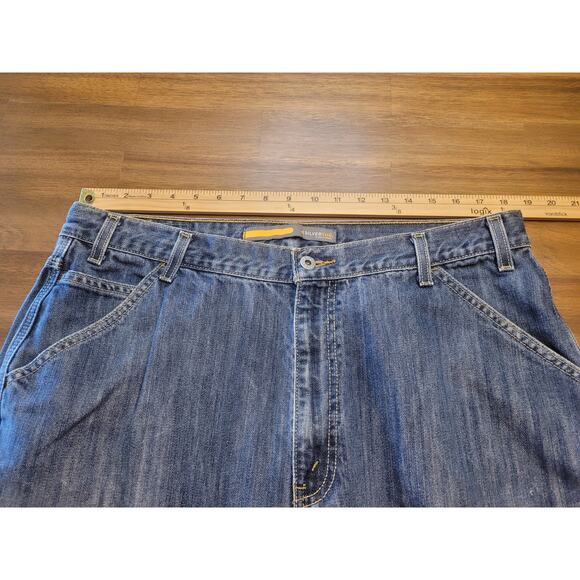 Vintage Levi’s Silver Tab Jeans Men’s 38x34 Carpenter Fit Blue Denim EUC - Picture 6 of 11